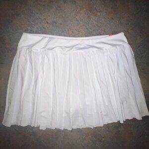 DSG Pleated Mid Rise Skort, XXL, White